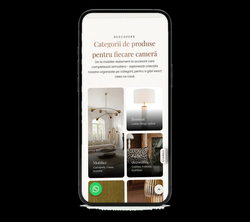 CasaDiFrancesca pe telefon